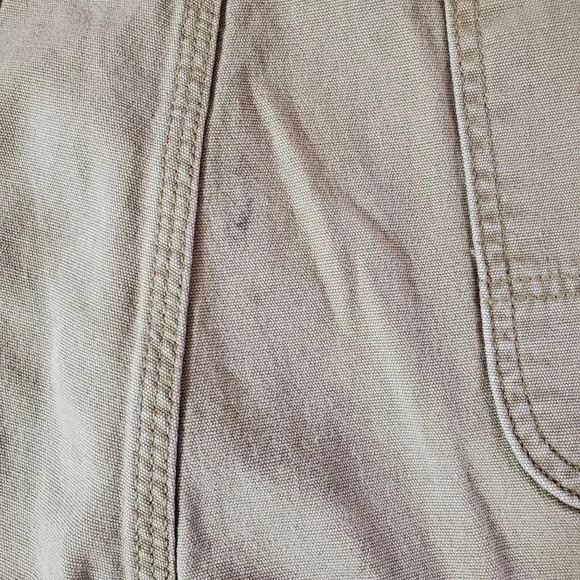 Carhartt Men's 38x34 Relaxed Fit Rigby Dungaree Tan Canvas Pants - Picture 11 of 11